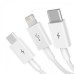 Baseus Superior Series 3-in-1 Fast Charging Data Cable White